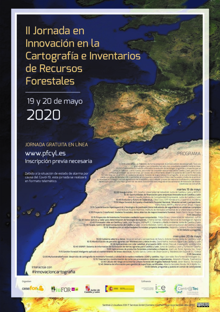 portada II Jornada en Innovación en la Cartografía e Inventarios de Recursos Forestales